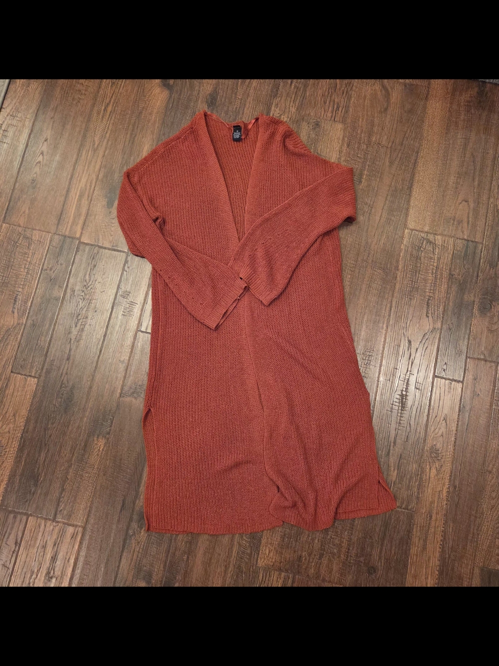 Boutique Sweater Loose Knit Open Front Womens XS